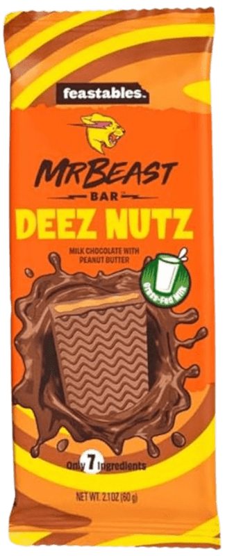 Mr Beast Deez Nutz  Chocolate Bar 60g