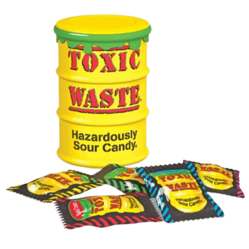 Toxic Waste Yellow Sour Candy Drum 42g