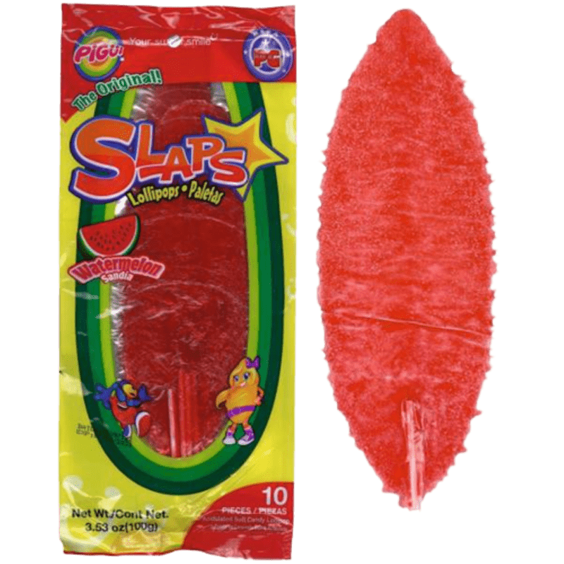 Pigüi Mexican Slaps Lollipops Watermelon 10 Slaps im Beutel