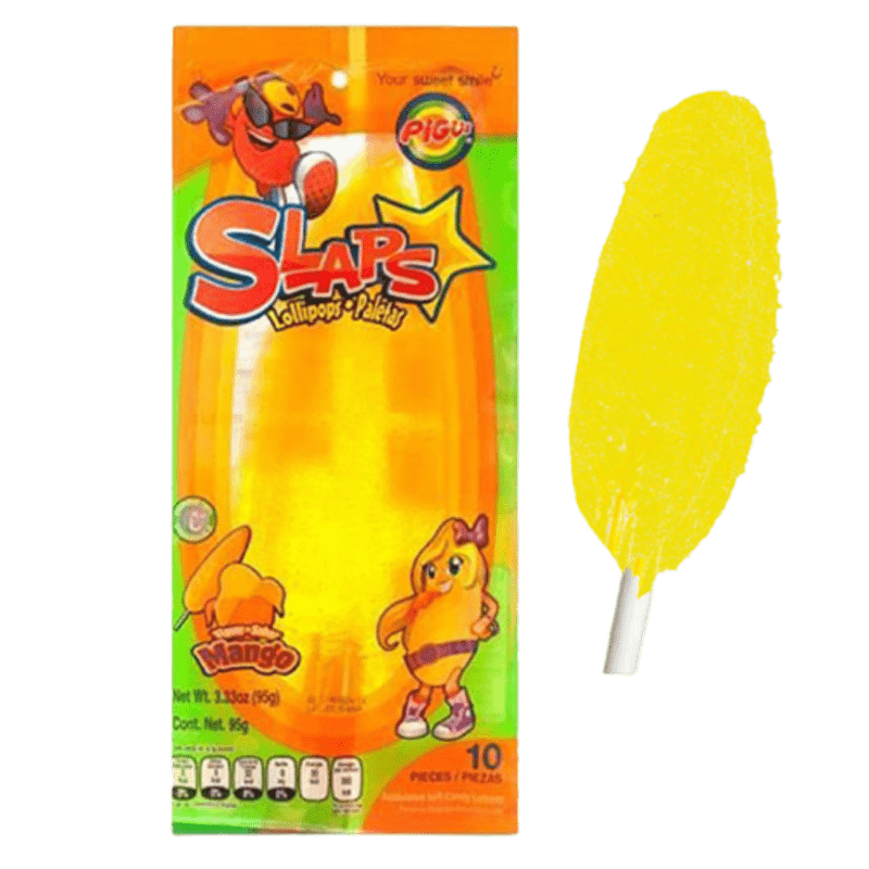 Pigüi Mexican Slaps Lollipops Mango 10 Slaps im Beutel