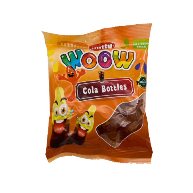 Yutty Woow Cola Bottles, 150g