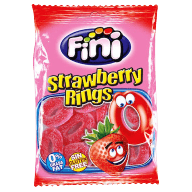 Fini Strawberry Rings Halal 75 gr.